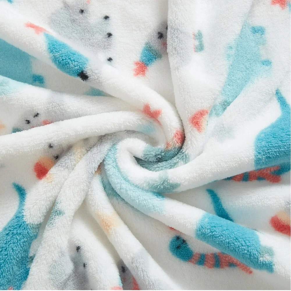 Baby Plush Dinosaur Baby Blanket (30x36in)